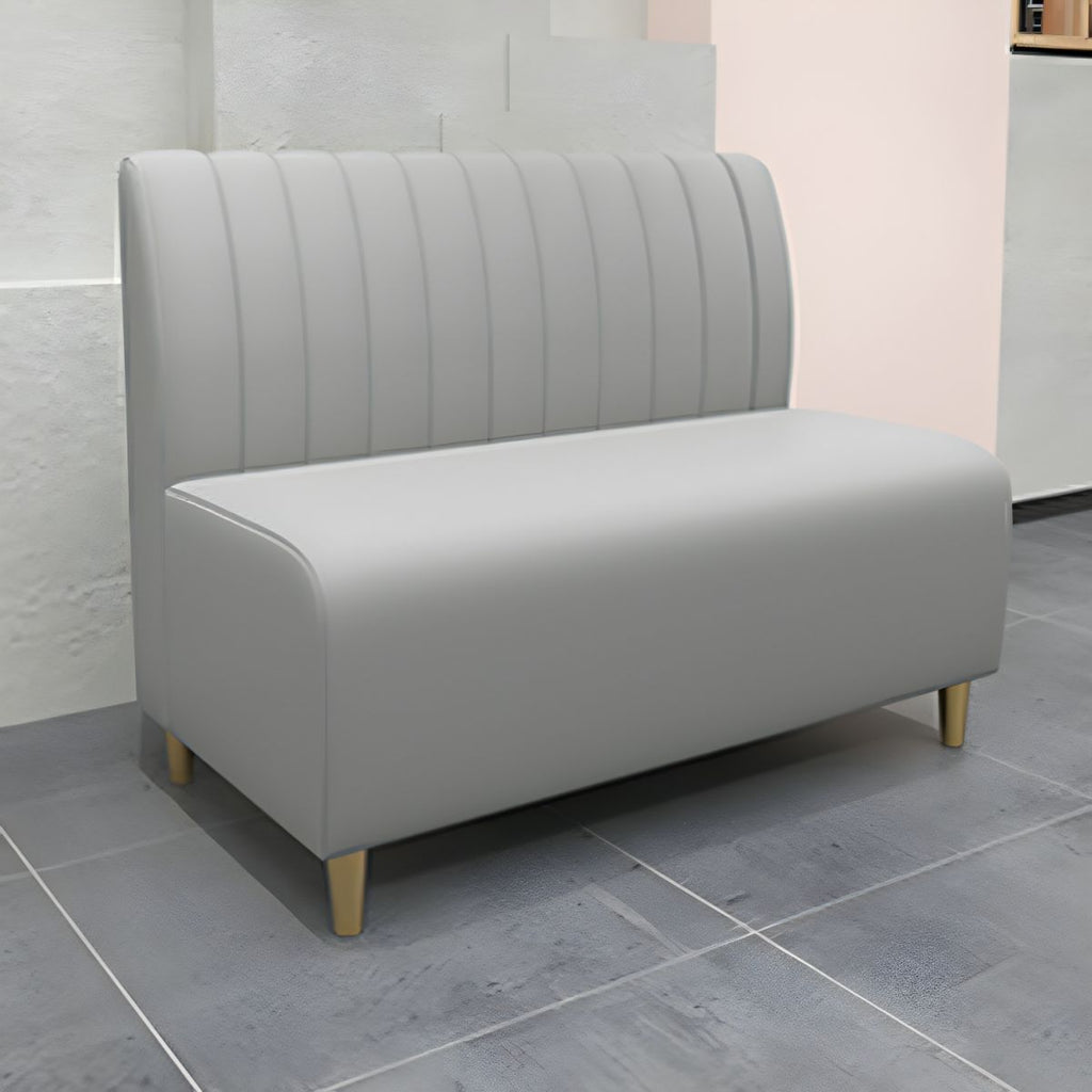 47.27"D x 25.59"W x 33.46"H Glam 2-seat Sewn Pillow Back Sofa for Restaurant