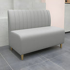 47.27"D x 25.59"W x 33.46"H Glam 2-seat Sewn Pillow Back Sofa for Restaurant