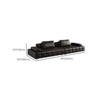 Tear Resistant Standard Sofa in Black with Arm