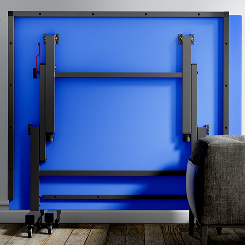 Versatile Indoor/Outdoor Ping Pong Table in Ink/Cerulean with Synthetic Laminate and Paddle