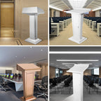 Stainless Steel Full Podium with Built-in Storage