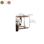 Casual Engineered Wood Laptop Cart with Adjustable Height, Casters, and Ergonomic Tilt