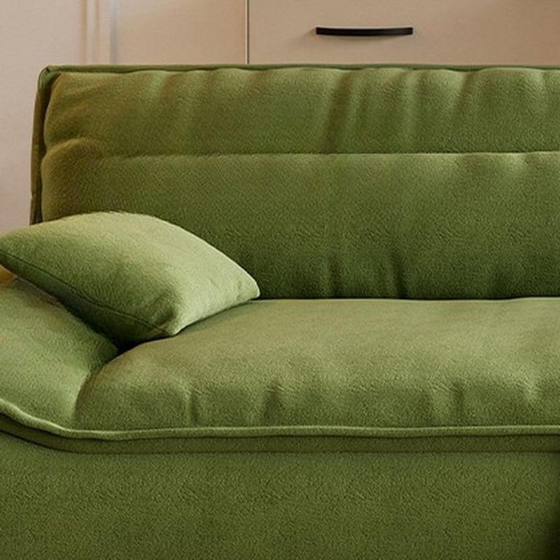 Modish Solid Color Stain Resistant Standard Sofa in Emerald Green, 4-seater/3-seater/for 2 with 2 Pillows