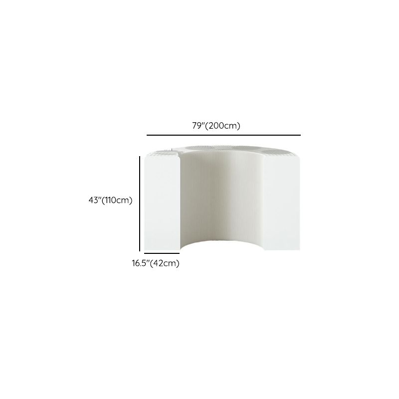 Chalk Collapsible Rectangle Up to 19 in W x 20 to 29 in/30 to 39 in/40 in & above H Unfinished Display Table with Single Pedestal Base