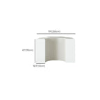 Chalk Collapsible Rectangle Up to 19 in W x 20 to 29 in/30 to 39 in/40 in & above H Unfinished Display Table with Single Pedestal Base