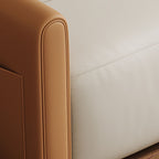 Rainproof Sleeper Futon Bed with Pillow Back Loveseat and Container Storage, Square Arm, Pillow, Twin/Full/XL Bed Size