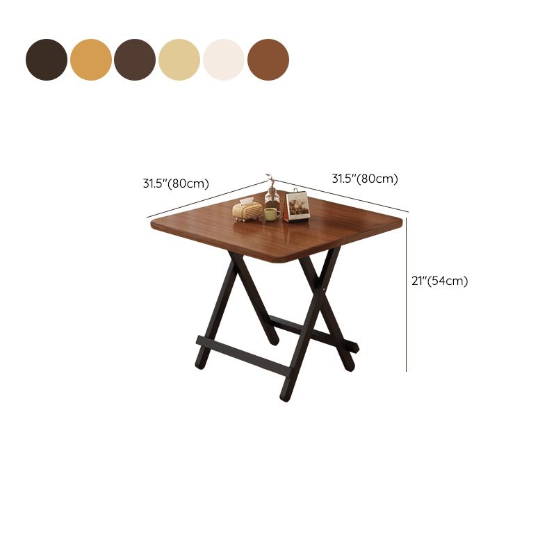 Trendy Folding Square Bi-fold Table with Abrasion Proof Laminate Top