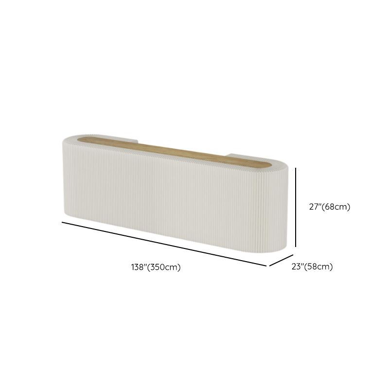 Chalk Oblong Display Table with Locker Feature, Unfinished Finish, 30 to 39 in/40 in & Above Height, 50 in & Above Size, 20 to 29 in Width