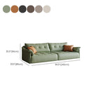 Drawing Room Standard Sofa in Midnight Black/Amber Color/Off-White with Armrest