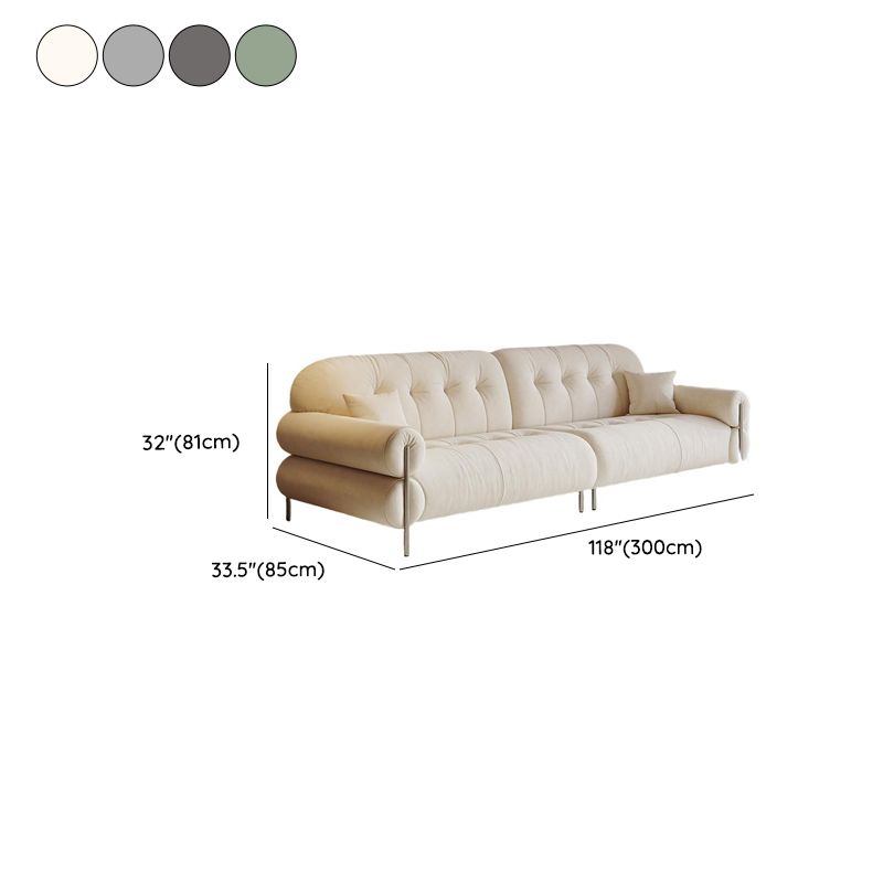 Modish Solid Color Stain Resistant Standard Sofa/Loveseat for 3-seater/4-seater/5 Person