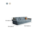 Modish Solid Color Scratch-immune Standard Sofa with Flared Arm and 2 Pillows for 4-seater/5 Person/3-seater