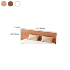 Trendy Panel Headboard in Natural Wood with No Distressing, Rectangle Shape for Full/Twin XL/Twin Bed, Bed Frame Mounted with Low Height