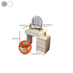 Modish Wood Standard/Small Vanity Set with 5 Drawers and Light Up Mirror