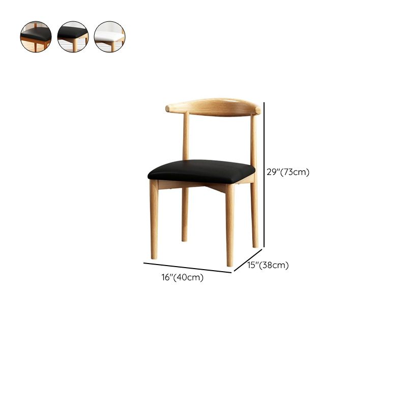 Modish Restaurant Side Chair with Ventilated Back, Upholstered Seat, and Steel Legs