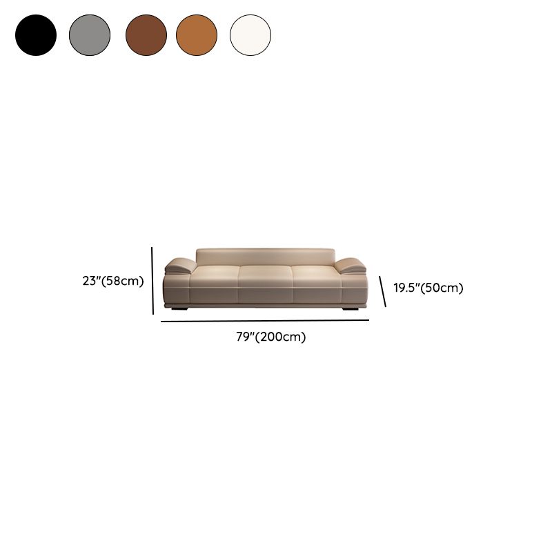 Trendy Upholstered Solid Color Accent Bench with Rear Seat Back, Armrest, and Cushioned Comfort