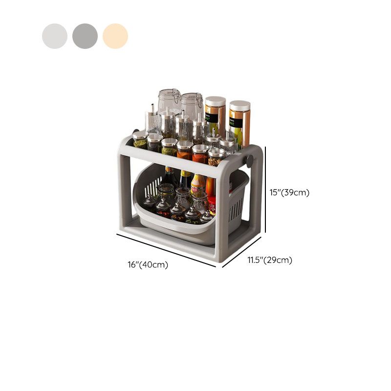 Portable Center with 5/4 Exterior Shelves, Basket, 4/3 Baskets