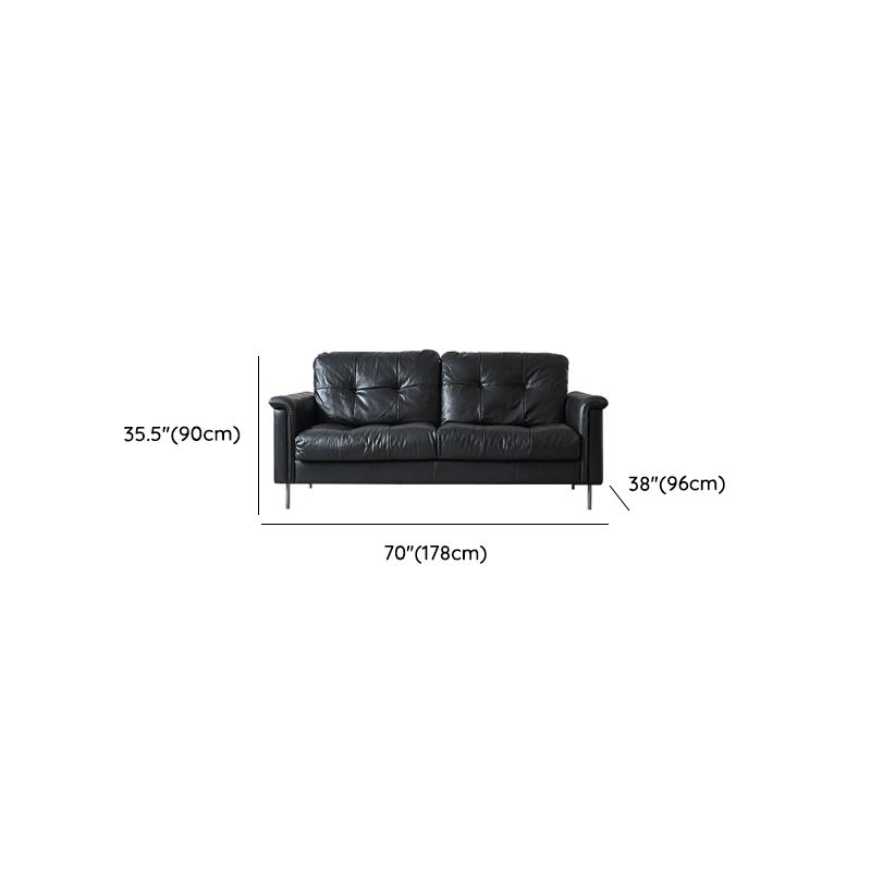 Tear Resistant Standard Sofa/Loveseat/Single Sofa in Black with 1 Pillow