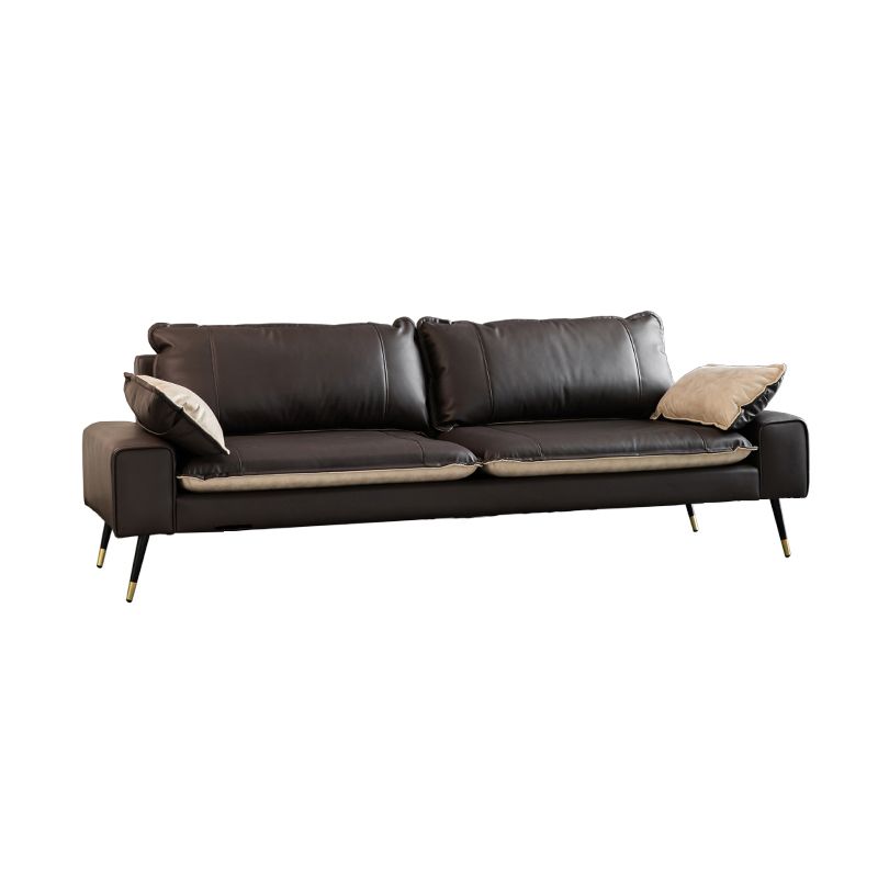 Modern Olive Green/Ink/Lemon Color Solid Color Leather/Corduroy Sofa Couch for Seats 4/Seats 3/Seats 2