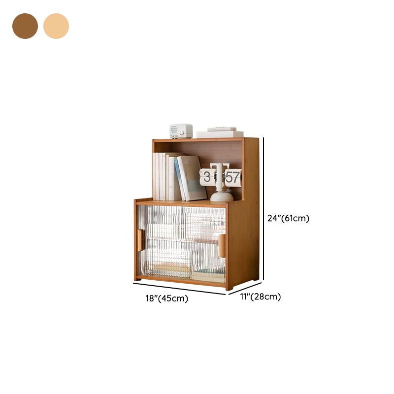 Organizing Shelf with 3-Shelf/2-Shelf/4 Shelves Vertical Opaque Glass Closed Back