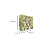 Light Green Modern Steel Tower Shelf with Alterable Shelf and Unfixed Installation