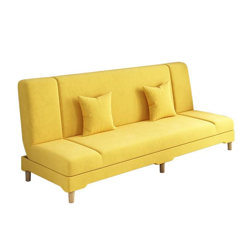 Contemporary Modern Grey/Azure/Emerald Green Sleeper, Solid Color, 3-Seater with 2 Pillows