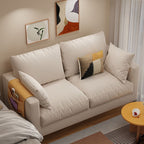Scratch-immune Loveseat with Arm, Seating for 2, Receptacle Storage, Slipcover, and 2 Pillows