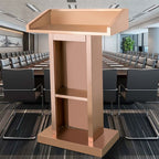 Modern/Glam Stainless Steel Full Podium with Storage