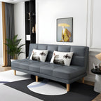 Modern Armless Settee 27.55" W Convertible Sleeper Sofa for Living Room