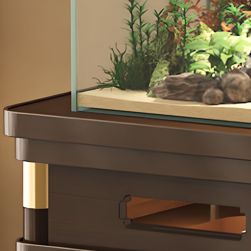 Auburn 2 Tiers Rectangle/Square Plant Stand Side Table with Natural Wood Top, 1 Piece Set, 2 Shelves, and Legs