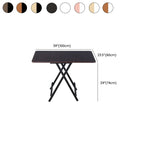 Panel Wood Dining Table with Crossed Legs, No Extra Durability, Foldable Square Top for 2-seater