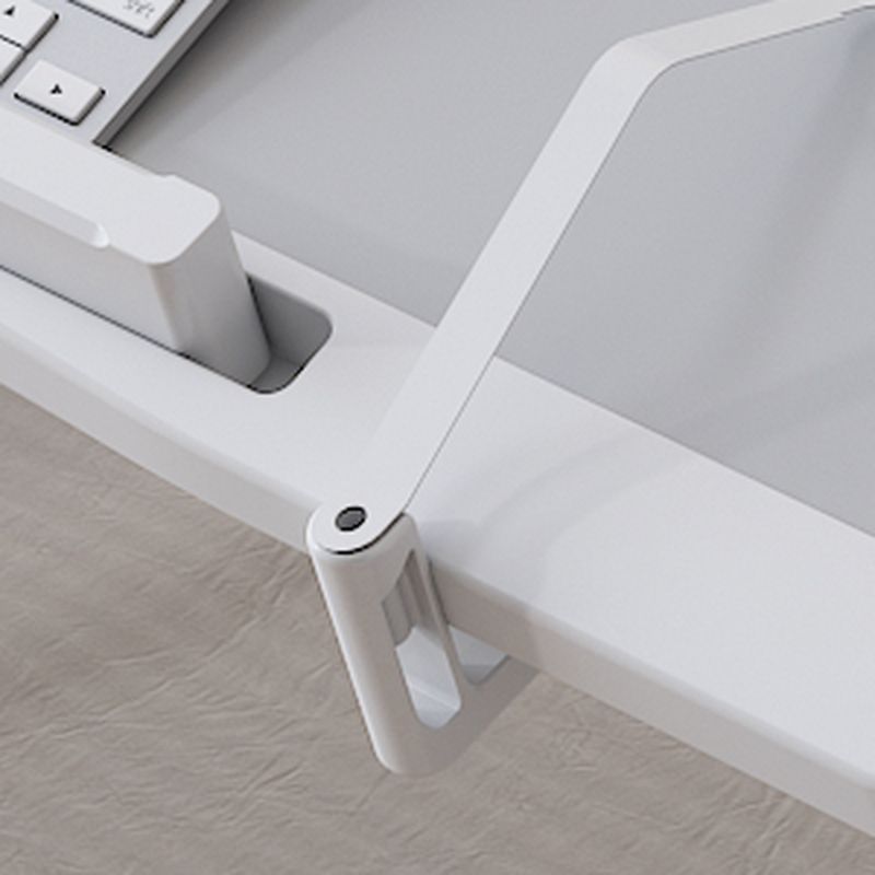 Trendy Engineered Wood Computer Stand with Flexible Height, Compartment, and Ergonomic Tilt