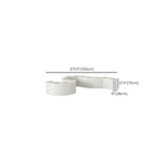 Chalk Collapsible Rectangle Up to 19 in W x 20 to 29 in/30 to 39 in/40 in & above H Unfinished Display Table with Single Pedestal Base