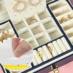 Modern & Contemporary Artificial Leather Solid Color Jewelry Armoire