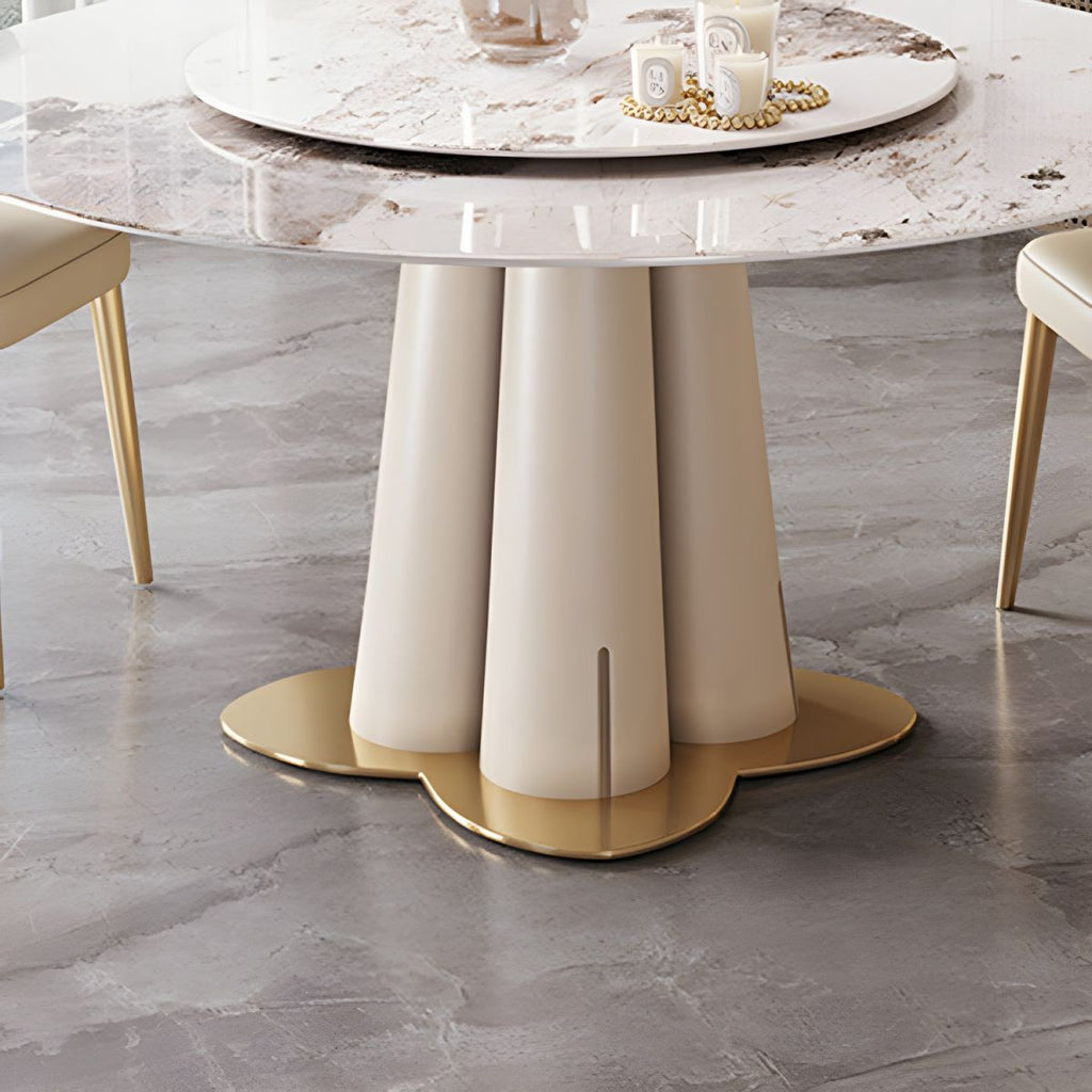 Glam 1/3/4/5/7 Pieces Dining Sets Round Dining Room Table Set