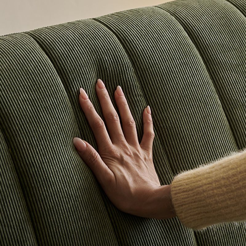 Modern Solid Color Scratch-defiant Standard Sofa in Emerald Green, Seats 2/1-seater with 1 Pillow