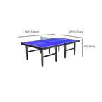 Indoor Ping Pong Table with Synthetic Laminate Top in Ink/Dark Blue and Included Table Tennis Paddle
