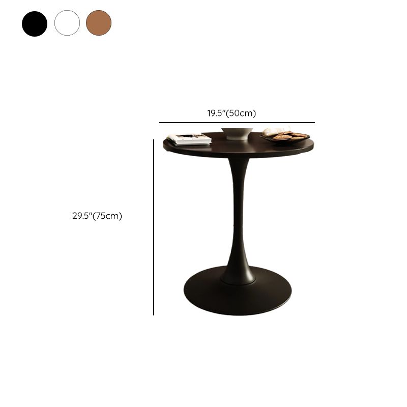 Composite Wood Dining Table with Pedestal Base, Scratch-proof, for 2-seater/Seating for 4