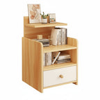 Simplistic Drawer Storage Nightstand with 1 Drawer, 2/3 Shelves, and Particle Board Wood Top