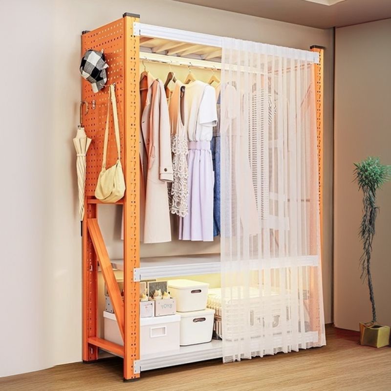 Simplistic Steel Hall Rack with Repository Storage