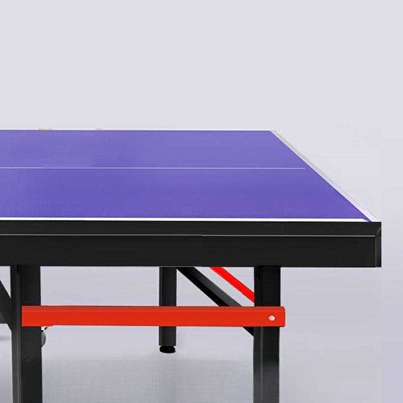Indoor Dark Blue Synthetic Laminate Ping Pong Table with Included Table Tennis Paddle