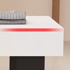 20 to 29 in W x 30 to 39 in H Beige/Black/Sepia Unfinished Rectangle Reclaimed Wood Display Table with Locker