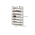 Modern Rectangle Ink Metal 21-30 Pairs/11-20 Pairs/1-10 Pairs Shoe Rack for Drawing Room with 7 Shelves/6 Shelves/4 Shelves