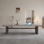 Modern Rectangular Pine Wood Gray Conference Desk