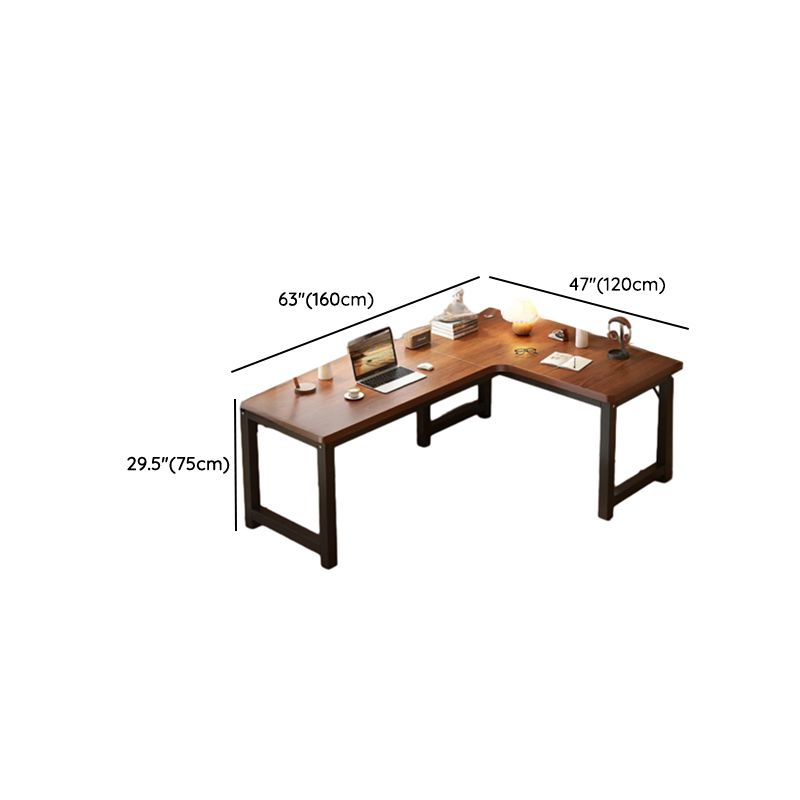Minimalist L-Shape Desk with Odor Resistant H-Shape Base, Independent Structure, Wire Management, and Engineered Wood Top