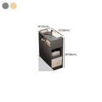 Modish Nightstand With Drawer Organization Featuring 2 Shelves/1 Shelf and Composite Wood Countertop