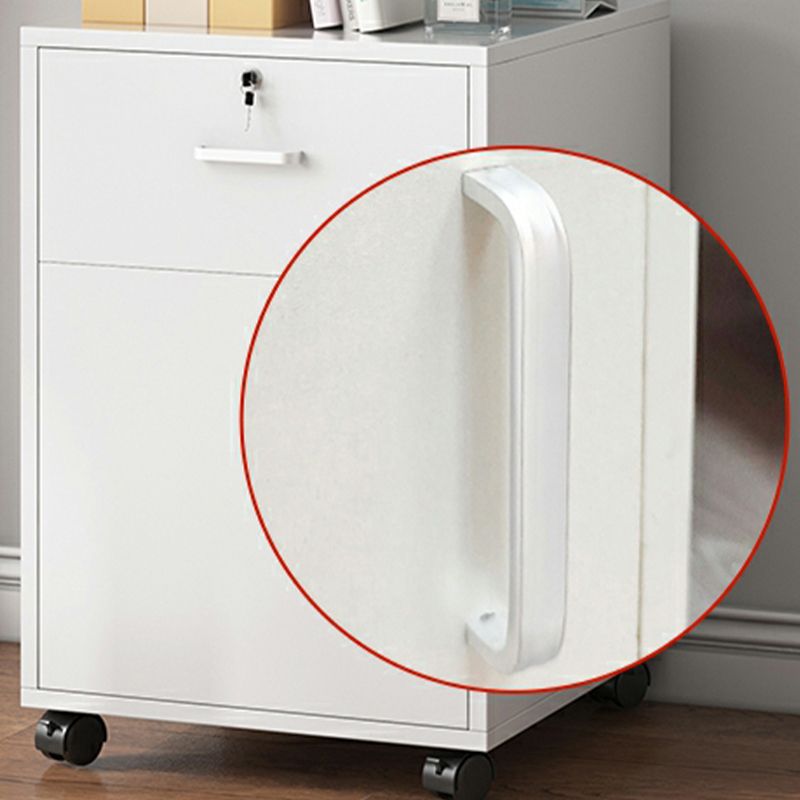Modern Lockable Wood Filing Cabinet with Key Lock & Drawer / Cabinet