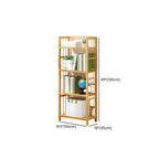 Natural Color Vertical Rack Storage with 5-Shelf/4 Shelves/6 Shelves and Open Back