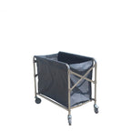Alloy Laundry Cart Washable and Removable with Casters for Adult