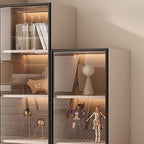 Detached Accent Cabinet with Damp-proof Features in Sand Color