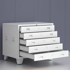 Art Deco Steel Non-flammable Horizontal Filing Cabinet/Vertical Filing Cabinet with Soft Close and Key Lock